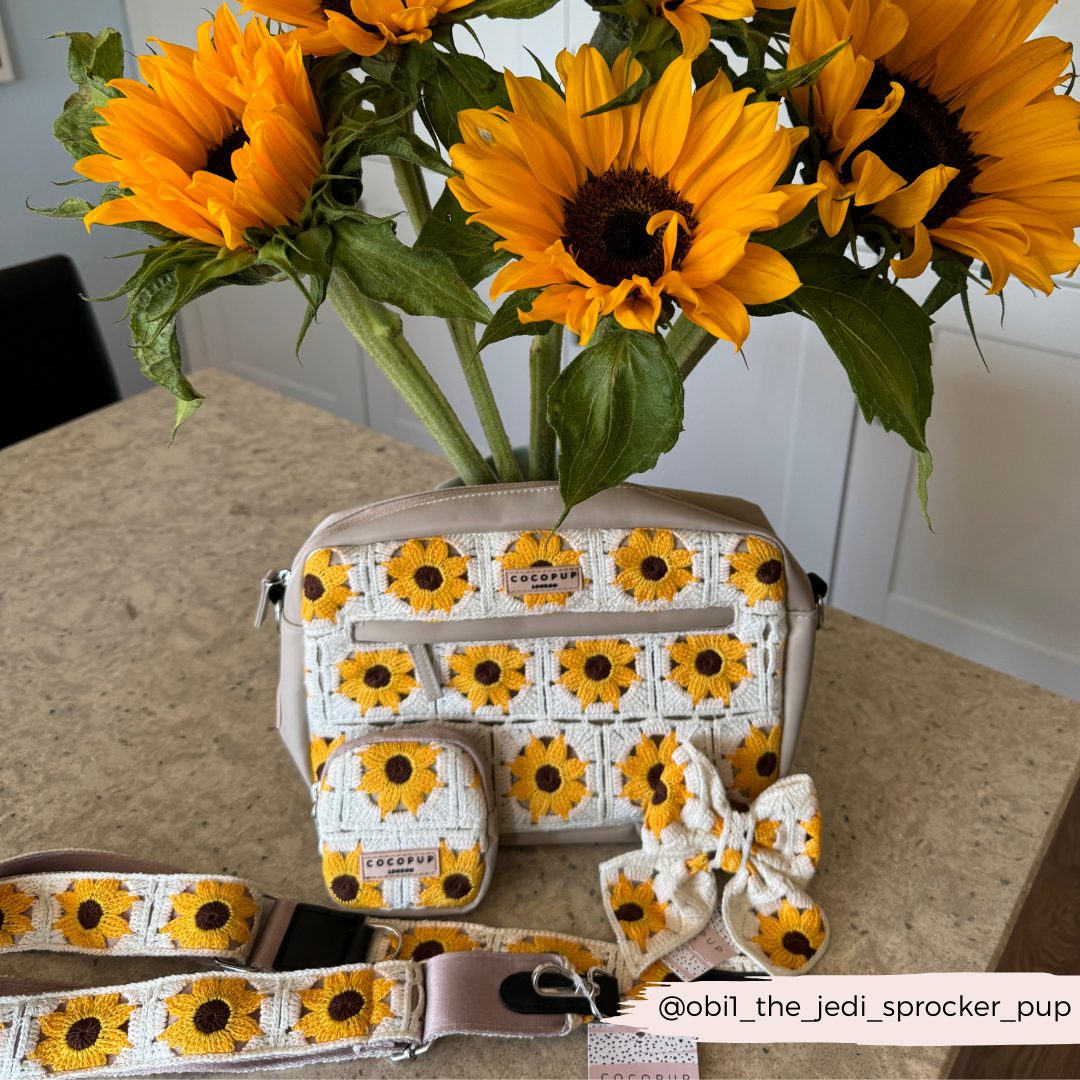 Dog Walking Bag - Sunflower Patch