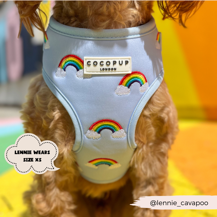 Luxe Adjustable Neck Harness - Over The Rainbow