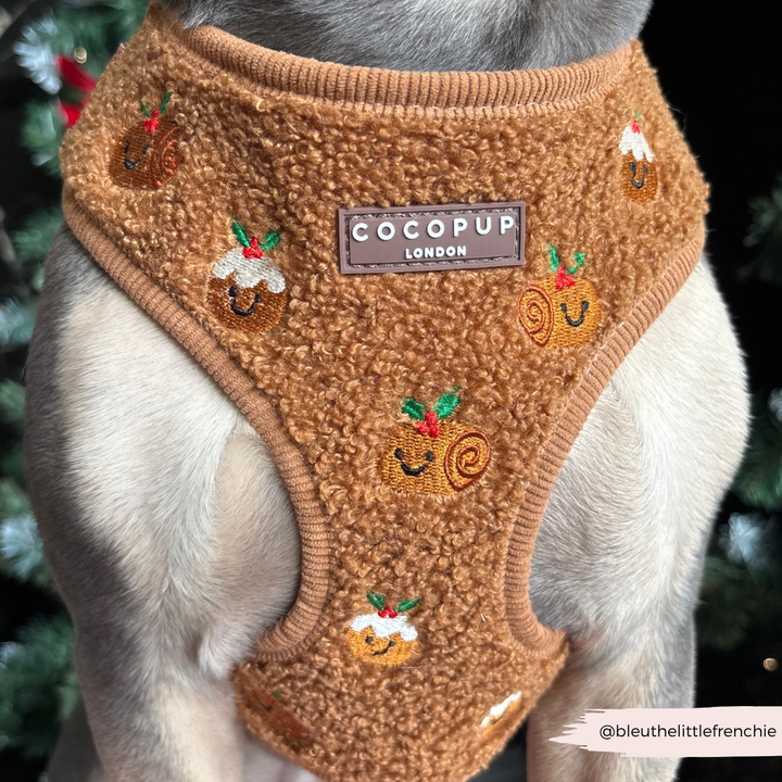 Festive Pudding Pup Adjustable Neck HARNESS