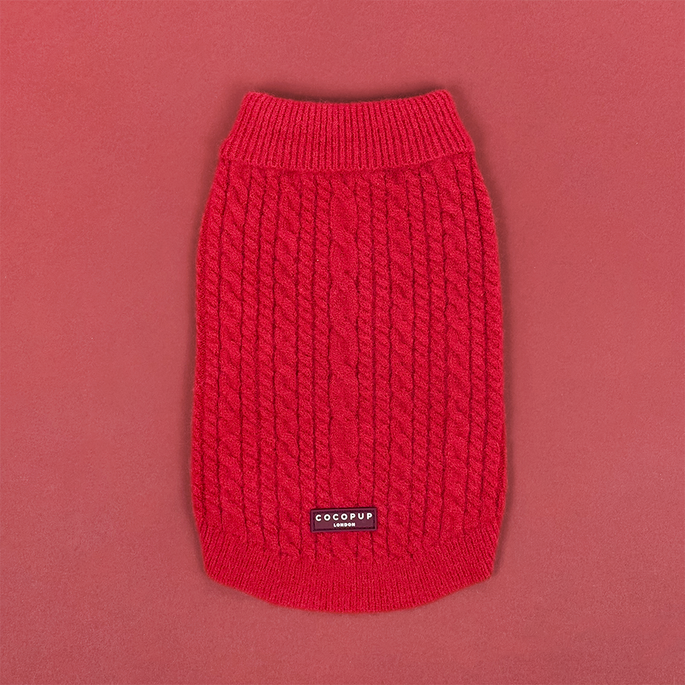 Jumper - Cable Knit Mulled Wine