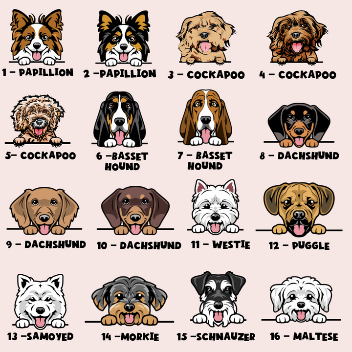 Personalised Dog Cartoon ID Tag - Portofino Pup