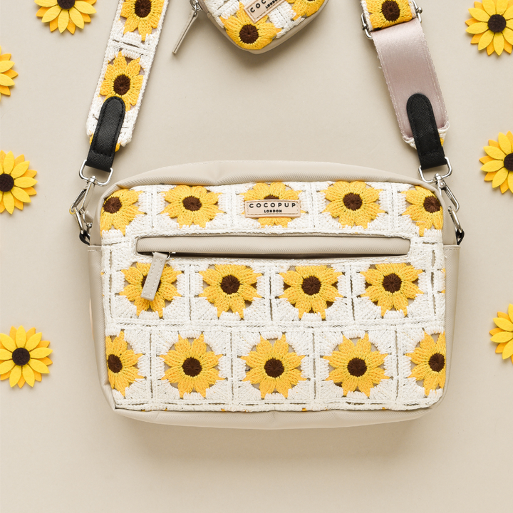 Large Dog Walking Bag - Sunflower Patch