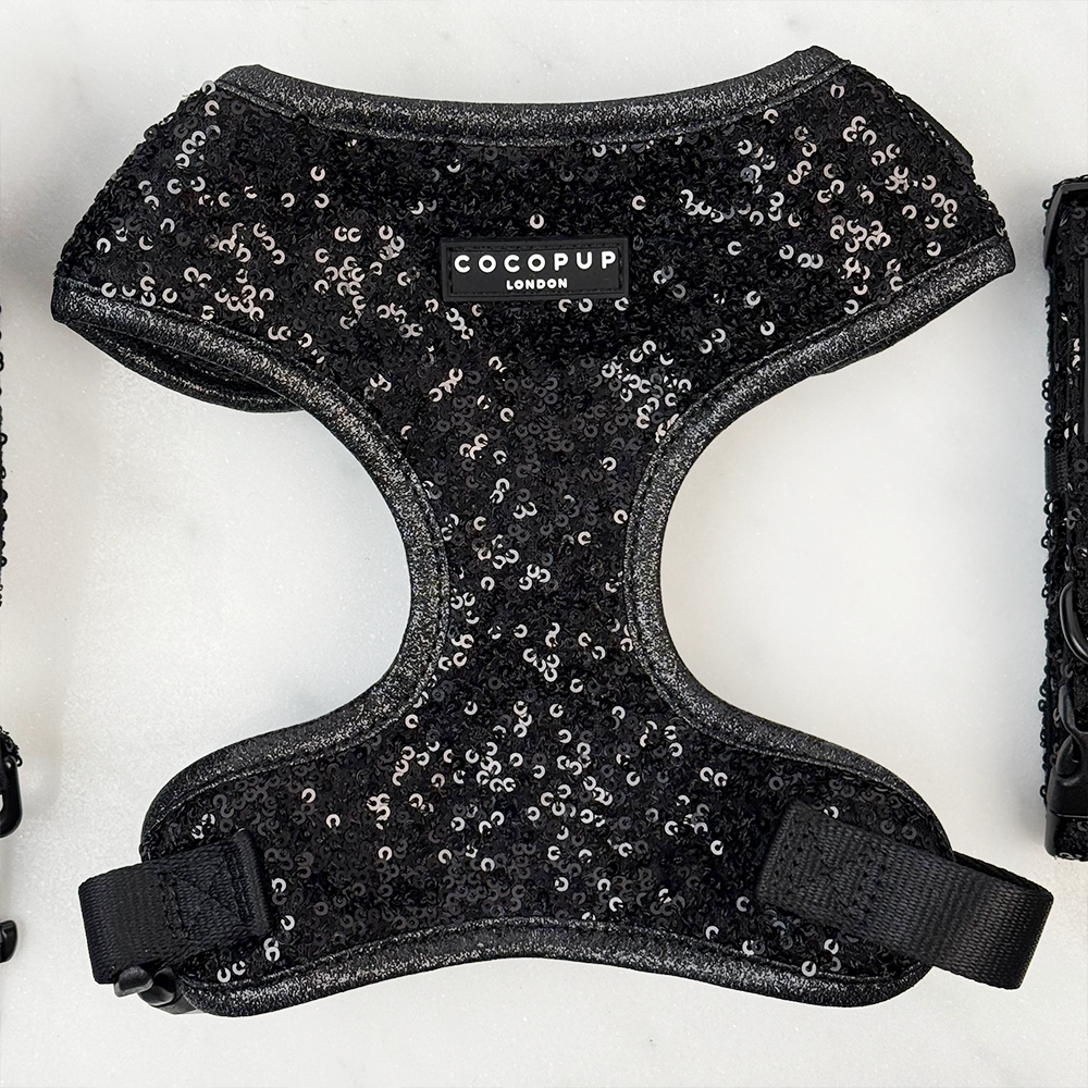 Limited Edition Sparkle Season Black Adjustable Neck HARNESS
