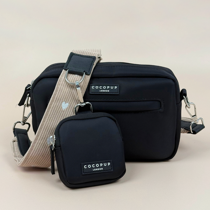 Dog Walking Black Bag Bundle - Chai Hearts