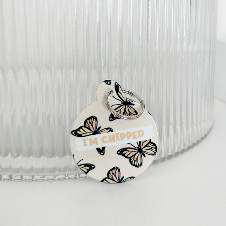 Personalised Text ID Tag - Boujee Butterfly