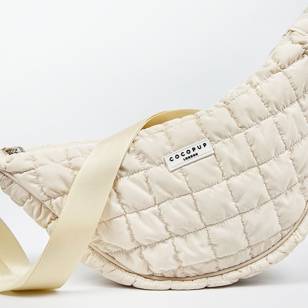 Crossbody Crescent Dog Walking Bag Bundle - Cloud