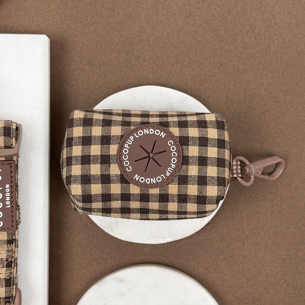 Cotswold Check Poop Bag Holder