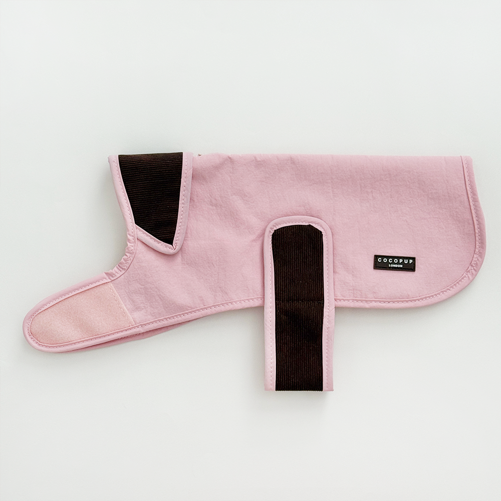Farmhouse Quilted Dog Coat - Dusty Pink