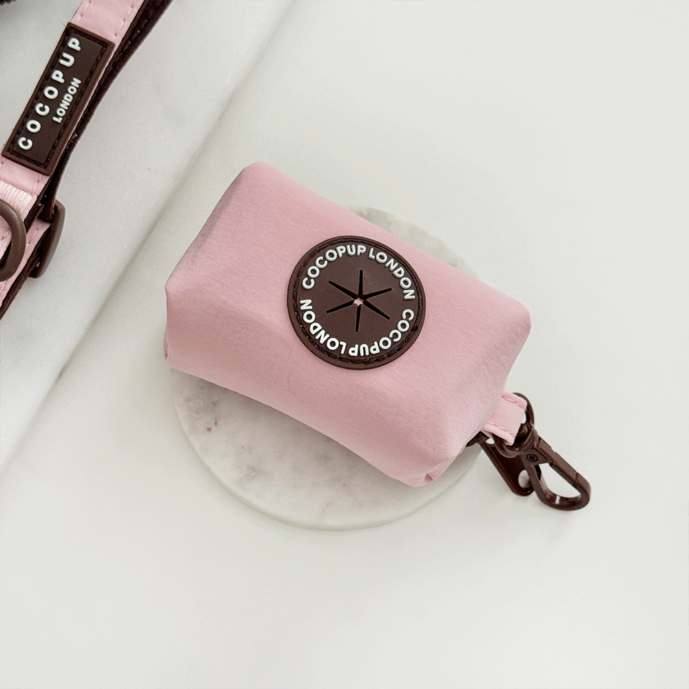 Farmhouse Poop Bag Holder - Dusty Pink
