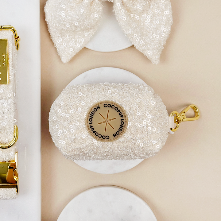 Sparkle Season Gold Poop Bag Holder
