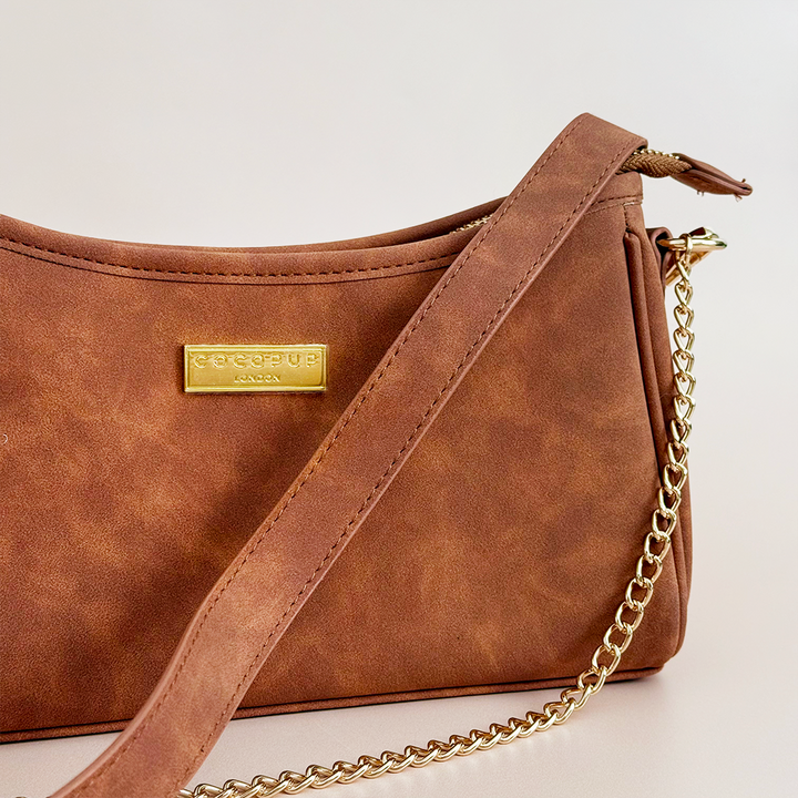 Dog Walking Bag - Tan Suedette