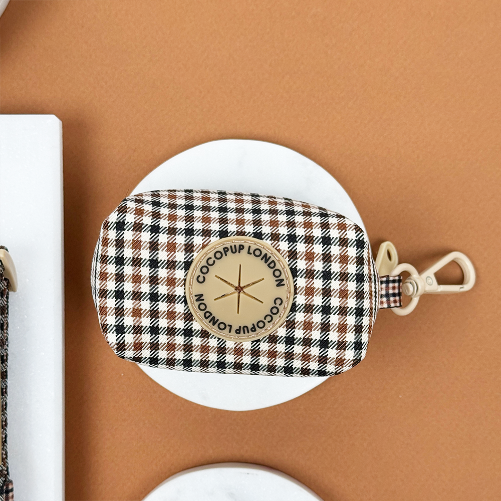 Heritage Check Poop Bag Holder