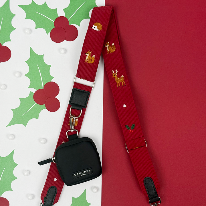 Bag Strap - Holly Jolly Trails