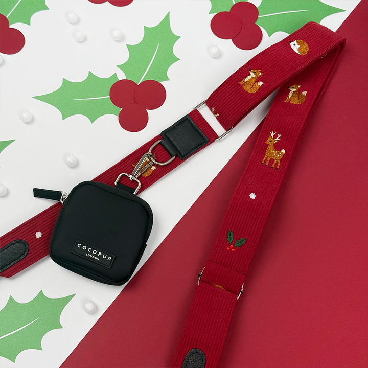 Dog Walking Black Bag Bundle - Holly Jolly Trails