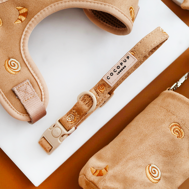 Pawtisserie Adjustable Neck Harness, Lead & Collar Bundle