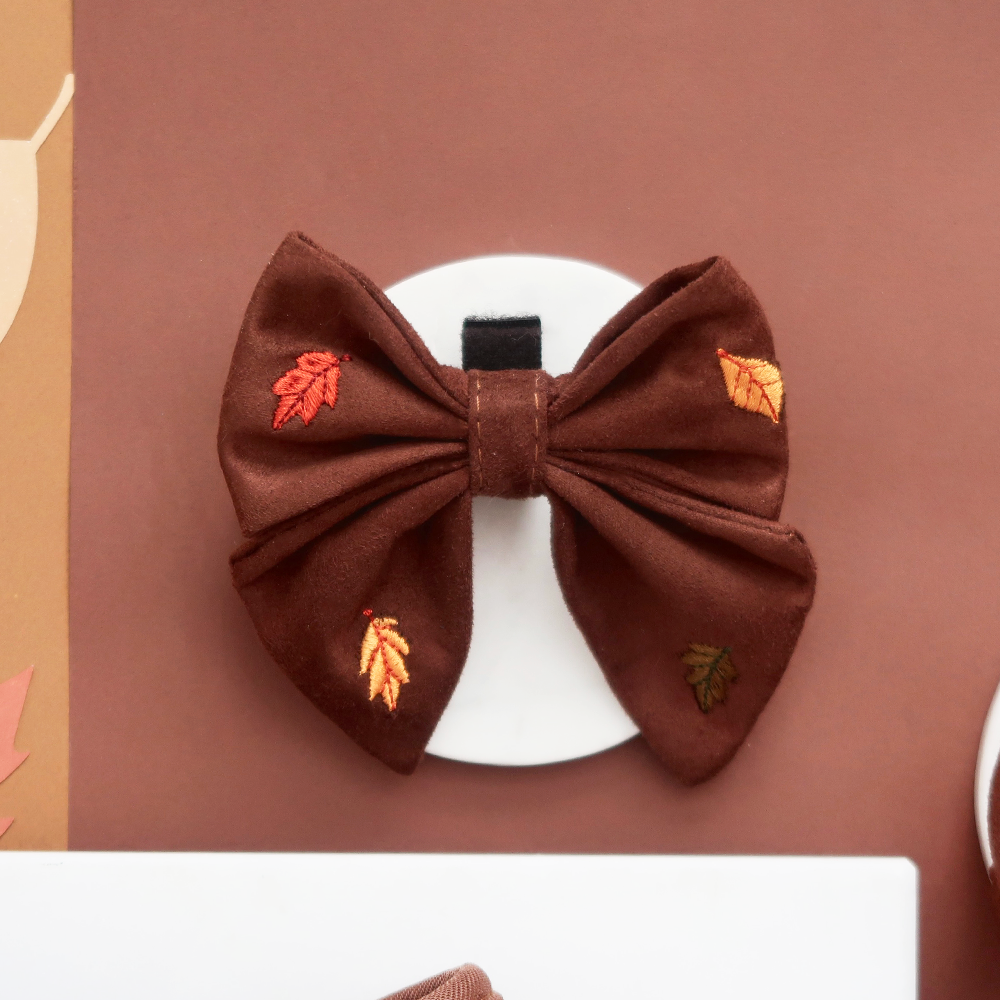 Pawtumn Leaves Sailor Bow Tie