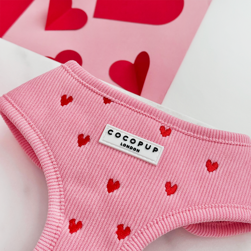 Pink Heartstrings Cord Adjustable Neck HARNESS