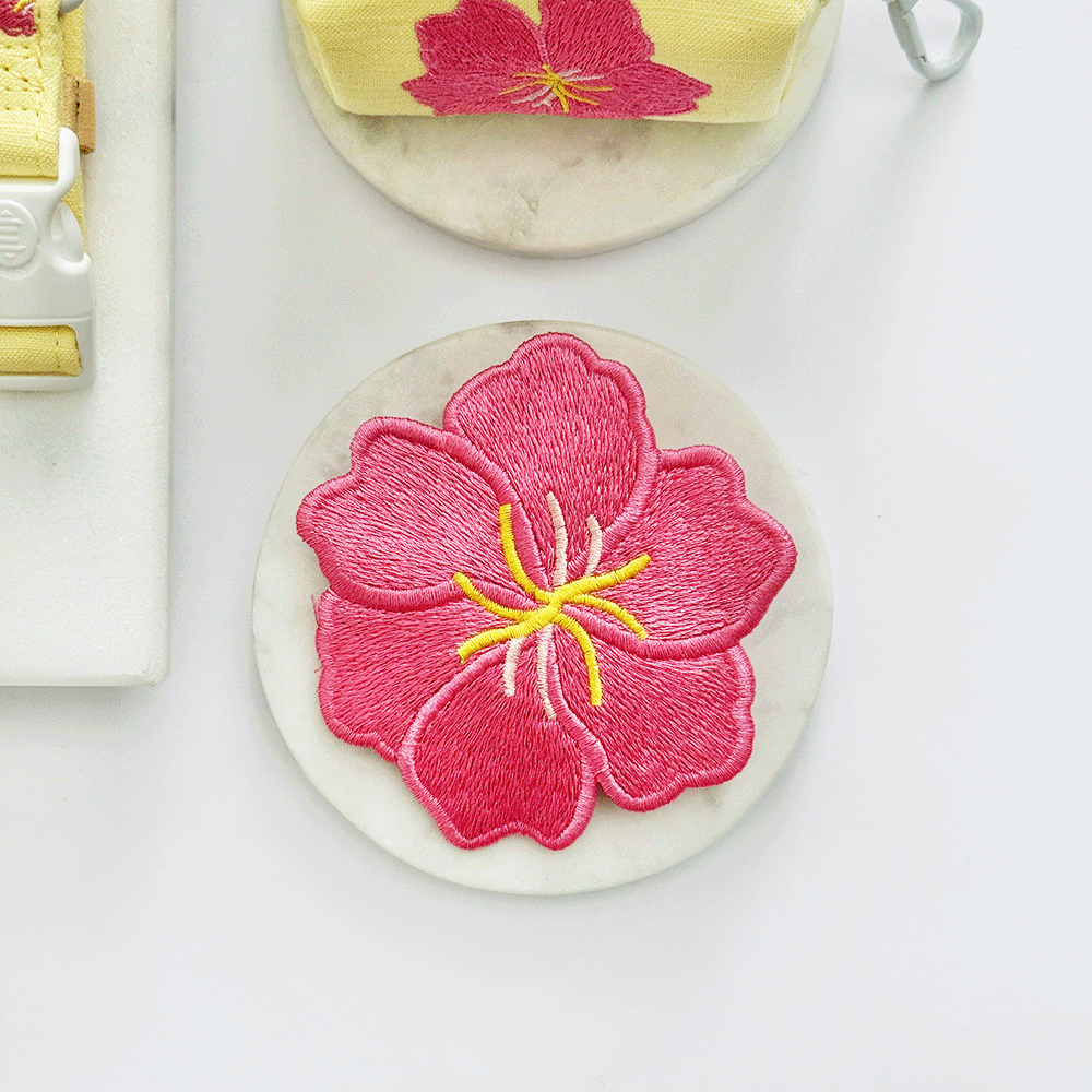 Pink Hibiscus Collar Flower