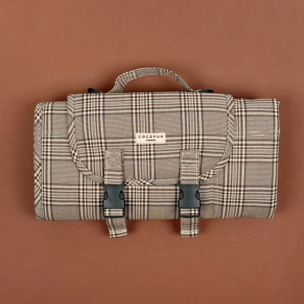 Travel Mat - Pup Plaid