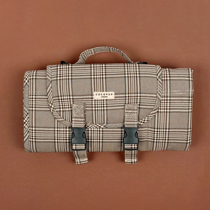 Travel Mat - Pup Plaid
