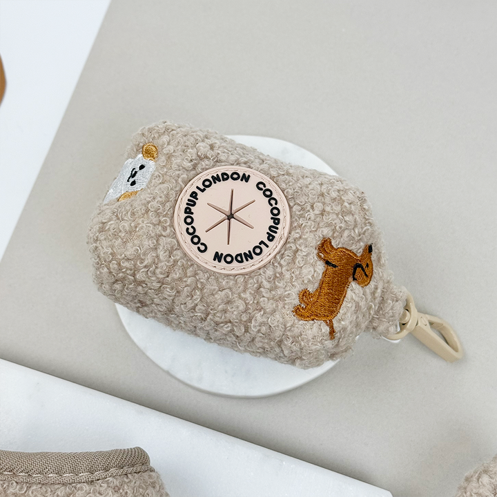 Ralph & Friends Mocha Teddy Poop Bag Holder