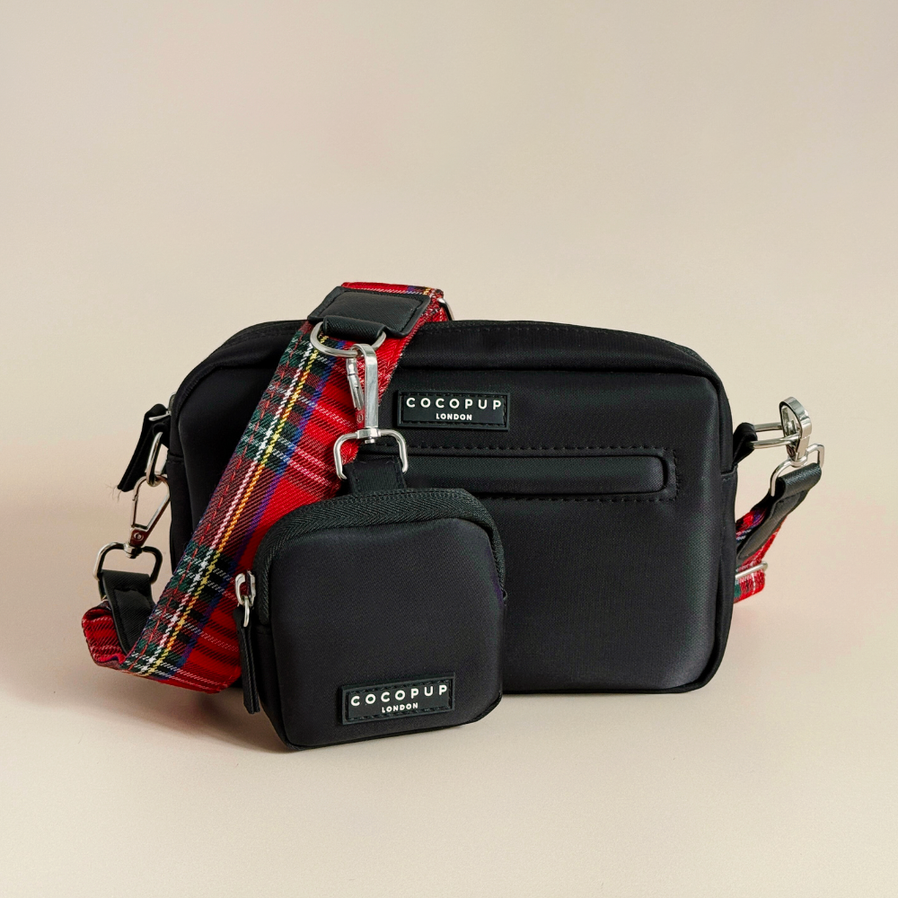 Dog Walking Black Bag Bundle - Tartan | Cocopup London