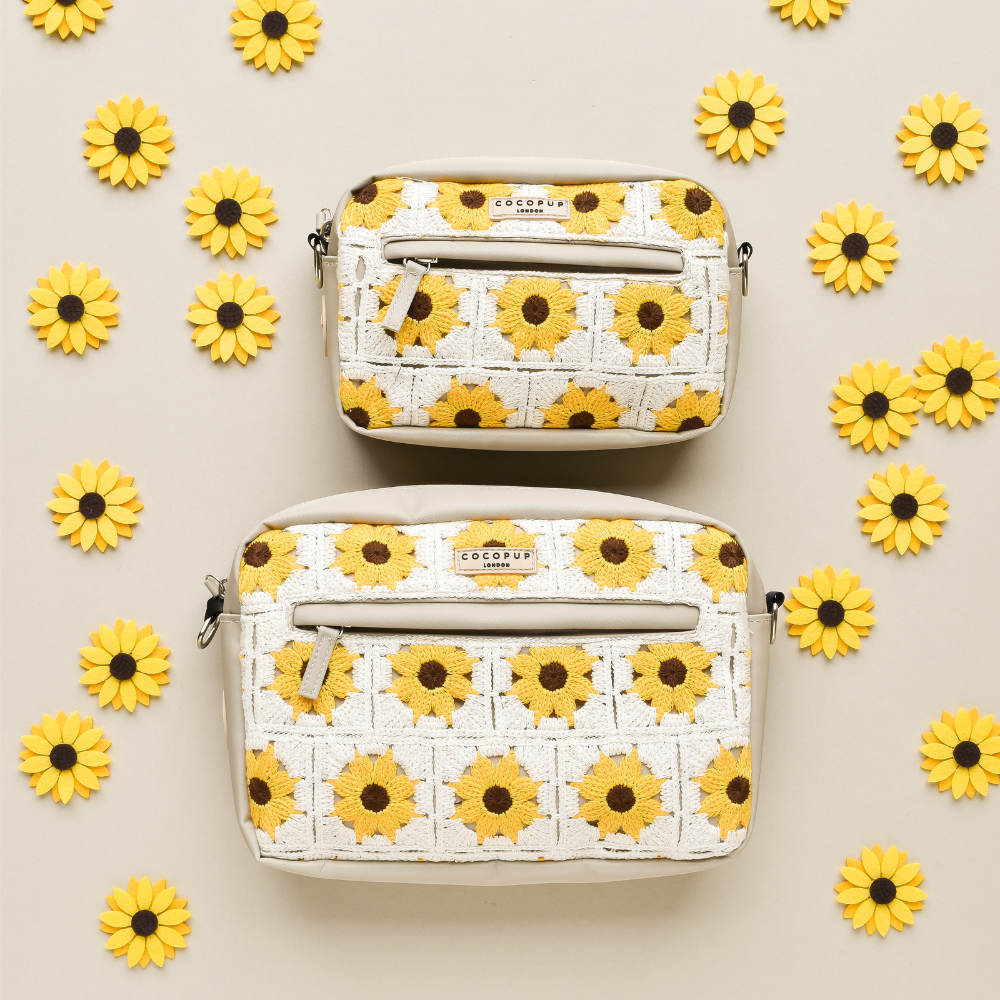 Large Dog Walking Bag - Sunflower Patch