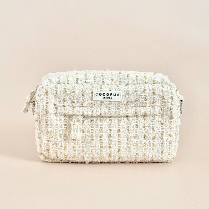 Dog Walking Bag - Vanilla Textured Tweed