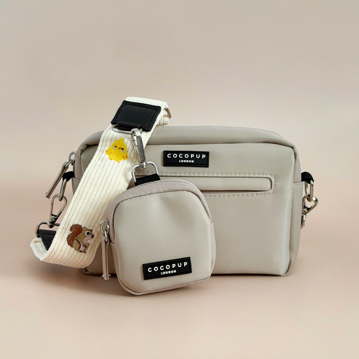 Dog Walking Caramel Latte Bag Bundle - Embroidered Woodland Walkies