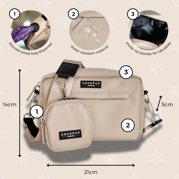 Build Your Own Dog Walking Bag - Caramel Latte Bag