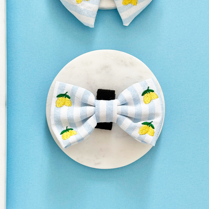 Living La Vida Lemon Bow Tie