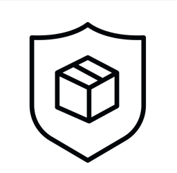 A black and white icon featuring an open book within a shield outline represents "Shipping Protection" by Cocopup London, reflecting the theme of safeguarding literature or knowledge.